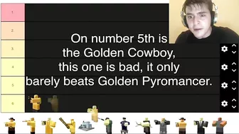 New Best Golden tower Tier List Be Like (TDS Memes) - Roblox