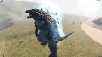 Godzilla 2019 Remodel Vs Godzilla 2014 Battle - Roblox Kaiju Universe