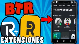 ¡COMO INSTALAR EXTENSIONES DE ROBLOX EN CELULAR! *ANDROID* (BTRoblox Y MAS)