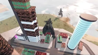 Godzilla 2021 Vs Final Wars Godzilla Epic War! | Kaiju Universe Roblox