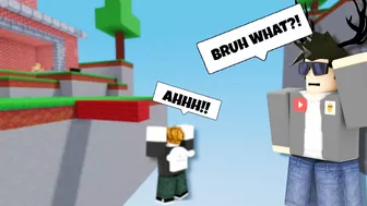 I Met This NOOB Failing to Run in ROBLOX BEDWARS!!