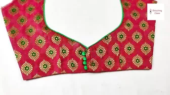 रोज वाले ब्यूटीफुल ब्लाउज डिजाइन , Beautiful Blouse Design , New Model Blouse Design