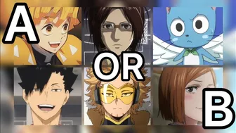 A OR B? ANIME FRIEND GROUP CHALLENGE!