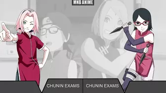 SAKURA VS SARADA POWER LEVELS | NARUTO AND BORUTO | MNB ANIME