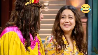 Krushna Abhishek jokes with Neha Kakkar on kapil sharma show kapil funny video