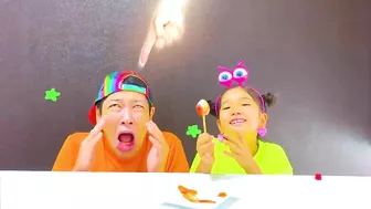 Eyeballl Lollipops Challenge! 目玉グミのロリポップ！사탕 과자  Mukbang ＊Quuu