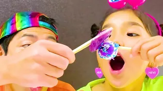 Eyeballl Lollipops Challenge! 目玉グミのロリポップ！사탕 과자  Mukbang ＊Quuu