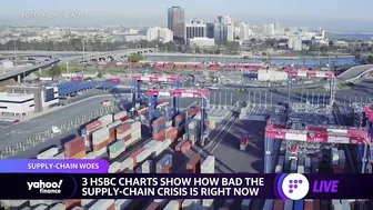 Shipping pile ups in Los Angeles and Long Beach add to supply chain crisis as goods are stuck at sea