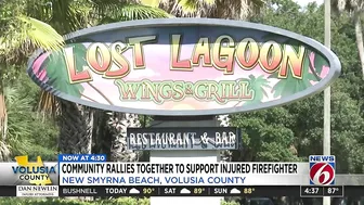 ‘He’s a fighter:’ New Smyrna Beach community rallying behind injured firefighter