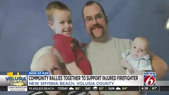 ‘He’s a fighter:’ New Smyrna Beach community rallying behind injured firefighter