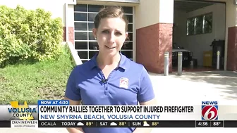 ‘He’s a fighter:’ New Smyrna Beach community rallying behind injured firefighter