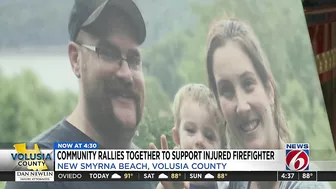 ‘He’s a fighter:’ New Smyrna Beach community rallying behind injured firefighter