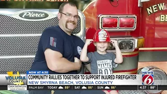 ‘He’s a fighter:’ New Smyrna Beach community rallying behind injured firefighter