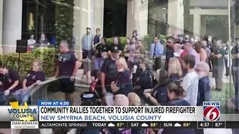 ‘He’s a fighter:’ New Smyrna Beach community rallying behind injured firefighter