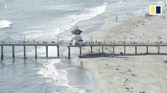 Major oil spill forces California beaches to close along US state’s southern coast