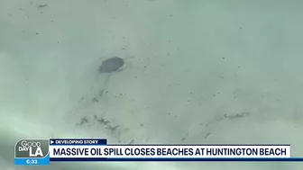 Oil spill off Huntington Beach prompts efforts by hand and sea to limit damage