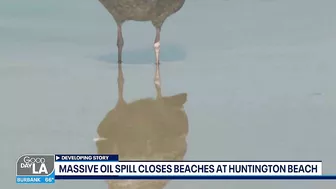 Oil spill off Huntington Beach prompts efforts by hand and sea to limit damage