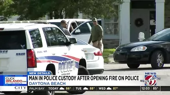 Man in custody after shootout with Daytona Beach police