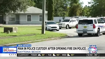 Man in custody after shootout with Daytona Beach police