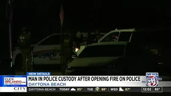 Man in custody after shootout with Daytona Beach police