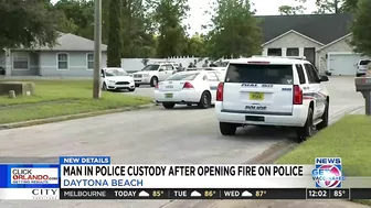 Man in custody after shootout with Daytona Beach police