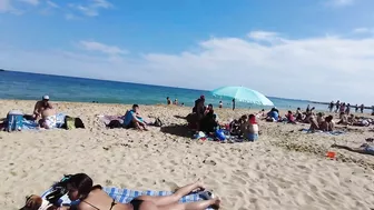 Beach Walking - BARCELONA SPAIN - Bogatell Beach - May 2022