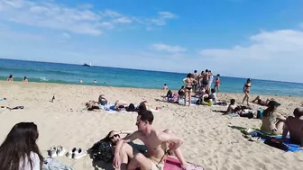 Beach Walking - BARCELONA SPAIN - Bogatell Beach - May 2022