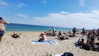 Beach Walking - BARCELONA SPAIN - Bogatell Beach - May 2022