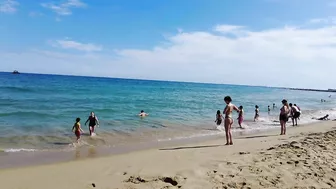 Beach Walking - BARCELONA SPAIN - Bogatell Beach - May 2022