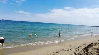 Beach Walking - BARCELONA SPAIN - Bogatell Beach - May 2022