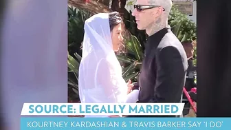 Kourtney Kardashian and Travis Barker Are Legally Married | PEOPLE