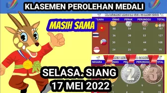 Klasemen perolehan medali sea games 2022 Siang ini - Update Medali sea games 2022 - 17 Mei 2022