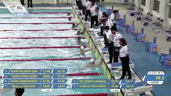 Men's 100m Butterfly Final Race | Swimming | Swimming | SEA Games 2021