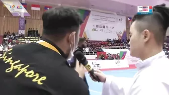 Thai coach forfeits gold medal bout with Singapore & shows judge the ???? | Pencak Silat SEA Games 2021