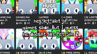 ????Pet Simulator X SUING Pet Simulator Z? (Roblox)