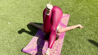 YOGA IN HEELS CHALLENGE - PLOW POSE