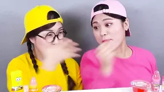 Pink Dessert VS Yellow Dessert Challenge DONA