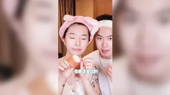 •115~ASMR SKINCARE -❤️  Chinese couple satisfying asmr skincare/makeup routine | Tiktok Compilation????