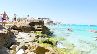 IBIZA Spain Cala Comte BEACH / Balearic Islands 4K / 4K Walking Tour