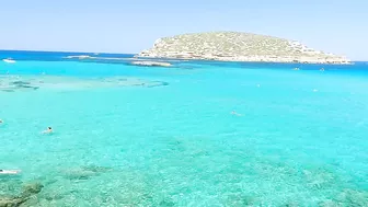 IBIZA Spain Cala Comte BEACH / Balearic Islands 4K / 4K Walking Tour