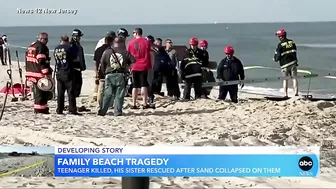 18-year-old dies when sand collapses at NJ beach l GMA