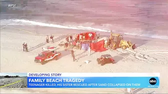 18-year-old dies when sand collapses at NJ beach l GMA