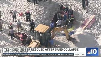 Teen Dies, Sister Rescued After Sand Collapses on NJ Beach