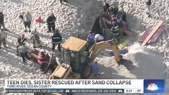 Teen Dies, Sister Rescued After Sand Collapses on NJ Beach