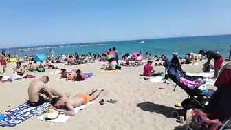 Barcelona Spain - BEACH WALK - Sant Miguel Beach - May 2022