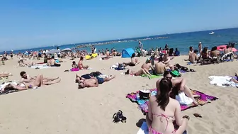 Barcelona Spain - BEACH WALK - Sant Miguel Beach - May 2022