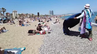 Barcelona Spain - BEACH WALK - Sant Miguel Beach - May 2022