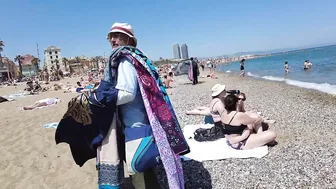 Barcelona Spain - BEACH WALK - Sant Miguel Beach - May 2022