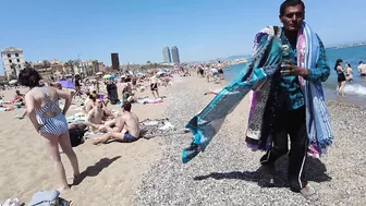 Barcelona Spain - BEACH WALK - Sant Miguel Beach - May 2022