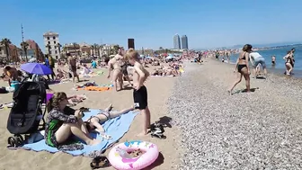 Barcelona Spain - BEACH WALK - Sant Miguel Beach - May 2022